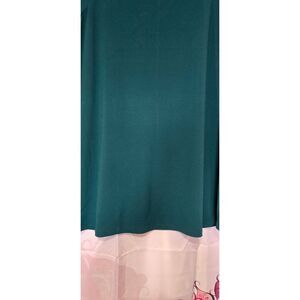 Chico's‎ 3 XL Green Textured Dress with Flutter Sleeve